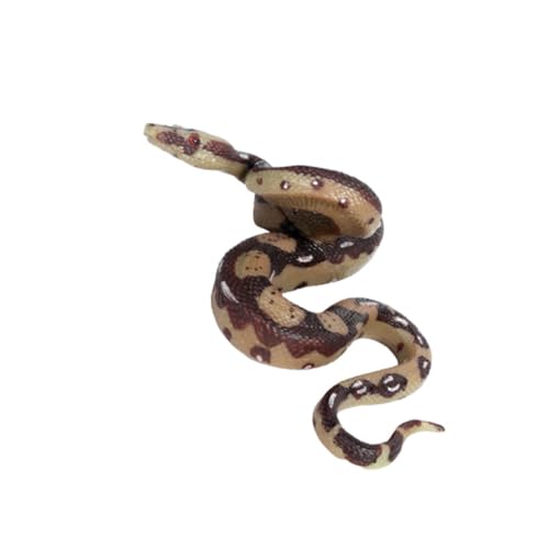 Toyvian große falsche Schlange realistische Schlangen lebensechte Schlangen Spielzeug Schlange Requisiten künstlich knifflige Schlangenrequisiten kriechen Große Pythons von Toyvian