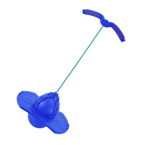 Toyvian Springball mit Griff Lustiges Sportspielzeug für Praktischer Fitnessball für Draußen Blauer Ball Grifffarbe Zufällig Zufällige Farbe von Toyvian