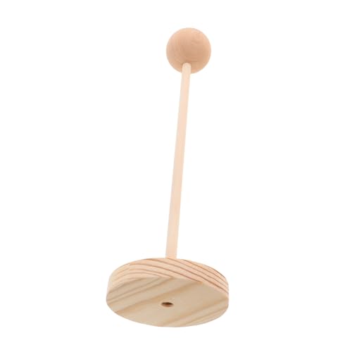 Toyvian Stabiler Holzständer für Organisation und Präsentation von Puppenperücken Multifunktionales Display für Verschiedene Raumstile von Toyvian