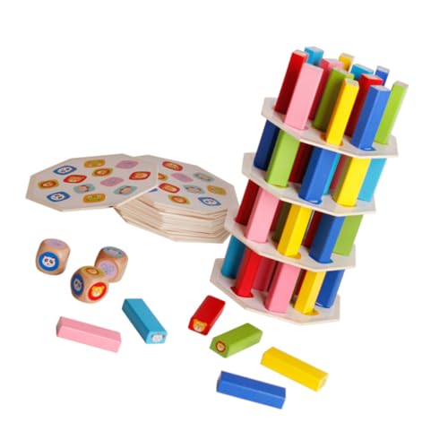 Toyvian Stapelspielzeug Für Hochwertige Bausteine Für Frühes Lernen Stapel Und Balancierspiel Pädagogisches Für Jungen Und ädchen Ab 3 Jahren von Toyvian