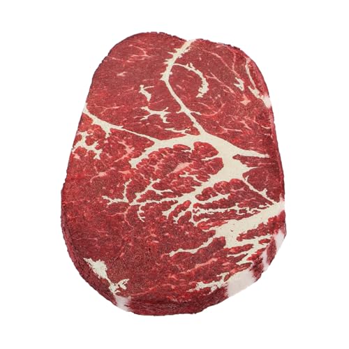 Toyvian Steak-Modell Essen Steak Requisiten für Fleisch Wandregal Seifenschale Haushalt Seifenschale Herd Basis künstliche Lebensmittelanzeige Kunstfleisch zur Partydekoration Polymer Harz von Toyvian