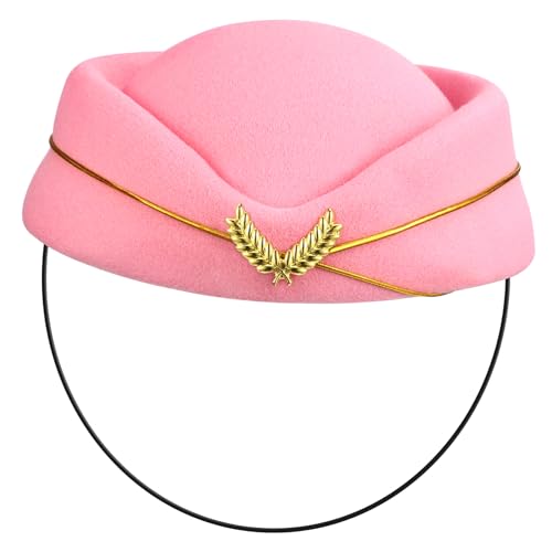 Toyvian Stewardess Hut Damen Cosplay Mütze Elegante Flugbegleiterin Kopfbedeckung Hochwertige Materialqualität für Partys Mode Events und Bühnenaufführungen Toyvian Stewardess Hut Damen Cosplay Mütze Elegante Flugbegleiterin Kopfbedeckung Hochwertige Materialqualität für Partys Mode Events und Bühnenaufführungen von Toyvian