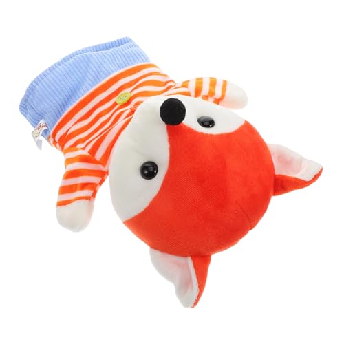 Toyvian Stofftier-handpuppe Stellen Sie Sich Vor, Spiele Fox Puppenspiele Ausgestopfte Fuchspuppen Theaterpuppe Fox Plush Puppen Familienhandpuppe Handpuppenfuchs Animal Fox Puppen Orange von Toyvian