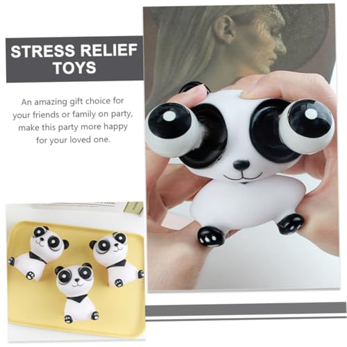 Toyvian Stressabbau Squeeze Mini Panda Quetschspielzeug Anti Stress Toy Finger Übungsspielzeug für Erwachsene Kreatives Partygeschenk und Lustiges Entspannungsspielzeug von Toyvian
