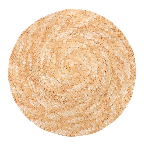 Toyvian Strohhutpuppe Puppen Strohhüte Mini-hutfiguren Sombrero Kleine Hüte Zum Basteln Randlos Kleines Puppenhaus Kleiner Strohhut Bündeln Mini -Strohhut Kleine Strohhüte Zum Basteln Korb von Toyvian