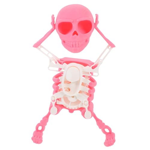 Toyvian Tanzender Totenkopf Halloween-Skelett Skelettfigur Spielzeug Spielzeuge Skelett-tanzspielzeug Schwingendes Lustiges Skelettspielzeug Skelettstatue Puzzle Stressabbauer Kind Plastik von Toyvian