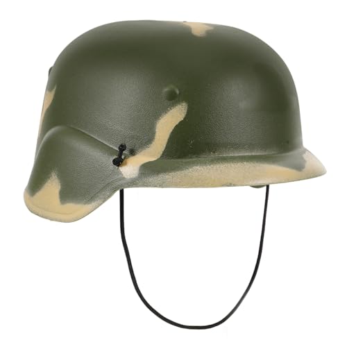 Toyvian Simulierter Polizistenhut Soldatenhut Camouflage-helm Aus Kunststoff Für Armeekostüme von Toyvian