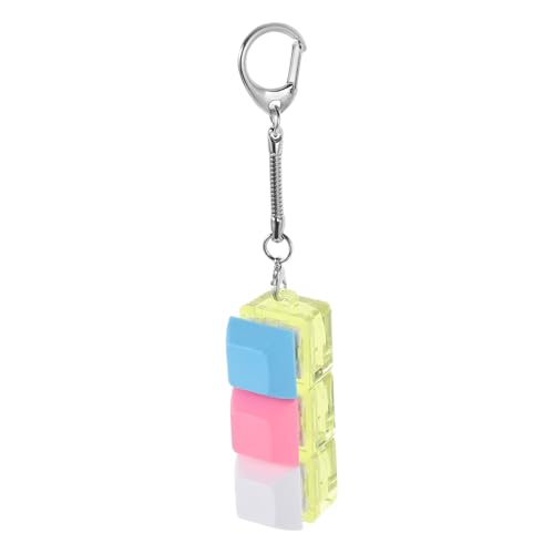 Toyvian Tastatur Zappelspielzeug Tragbarer Tastatur Klicker Schlüsselanhänger Mit LED Licht – Lustiger Schlüsselanhänger Mit Knackigem Sound Für Büro Zuhause Und Unterwegs von Toyvian