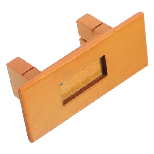 Toyvian Teetisch Modell aus Holz DIY Puppenhaus Zubehör für Kreative Dekoration für Miniaturszenen und Wohnaccessoires Unvollendeter Mini für Bastelprojekte von Toyvian