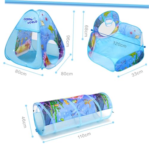 Toyvian Teiliges Faltbares Spielzelt mit Unterwasserwelt und Krabbeltunnel Faltbarer Tipi für Drinnen und Draußen Fördert Kreativität und Spielspaß Toyvian Teiliges Faltbares Spielzelt mit Unterwasserwelt und Krabbeltunnel Faltbarer Tipi für Drinnen und Draußen Fördert Kreativität und Spielspaß von Toyvian
