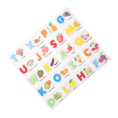 Toyvian Teiliges Holz Alphabet Puzzle Für Kleinkinder Montessori Lernspielzeug Mit Karten Zu Obst Und Gemüse Pädagogische Spielkarten Für Vorschulkinder Zur Frühen Entwicklung Toyvian Teiliges Holz Alphabet Puzzle Für Kleinkinder Montessori Lernspielzeug Mit Karten Zu Obst Und Gemüse Pädagogische Spielkarten Für Vorschulkinder Zur Frühen Entwicklung von Toyvian