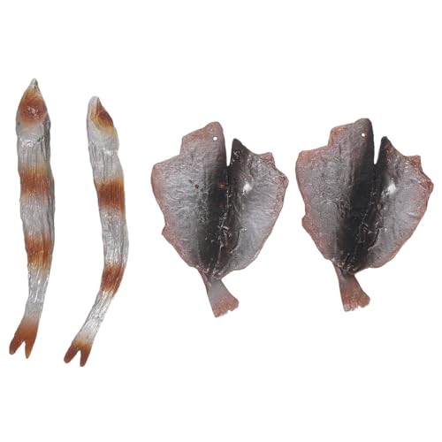 Toyvian Teiliges Künstliche Fischfilets aus Robustem Realistische Nachbildung Gebratener Karpfenfilets Geruchsfreie Seafood Deko für Restaurantfenster Fotografie und Ladendekoration von Toyvian