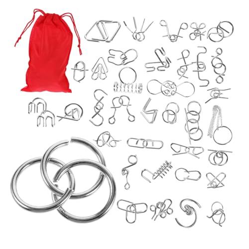Toyvian Teiliges Metall Denkspiel Teaser Puzzle für Schüler Interaktives Gehirntraining Fördert Problemlösung und Feinmotorik Lernspielzeug Toyvian Teiliges Metall Denkspiel Teaser Puzzle für Schüler Interaktives Gehirntraining Fördert Problemlösung und Feinmotorik Lernspielzeug von Toyvian