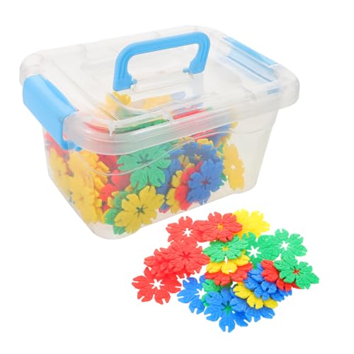 Toyvian Schneeflocken-bausteine-Set 70-teilig Stapelbare Blöcke Entwicklung Der Feinmotorik Für Kinder Montessori-Spielzeug von Toyvian