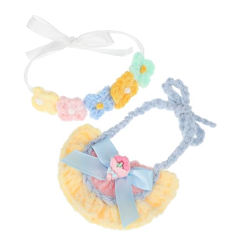 Toyvian Teiliges Set Puppenkleidung für Weiches Baumwollstoff Accessoire mit Blumenstirnband und Kompatibel für Puppe für Sammler von Toyvian