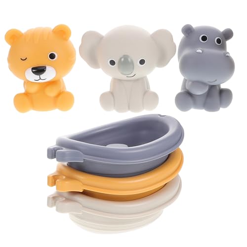 Toyvian Teiliges Stapelbares Badewannenspielzeug Für Kleinkinder Schwimmende Boote Und Tier Handpuppen Koala Nilpferd Tiger Lustiges Und Lehrreiches Für Junge Mädchen Und Kleinkinder Toyvian Teiliges Stapelbares Badewannenspielzeug Für Kleinkinder Schwimmende Boote Und Tier Handpuppen Koala Nilpferd Tiger Lustiges Und Lehrreiches Für Junge Mädchen Und Kleinkinder von Toyvian