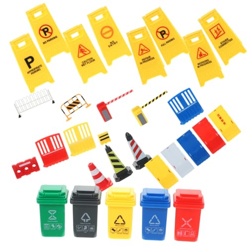 Toyvian Teiliges Verkehrsbarrieren Spielset für Realistisches Miniatur Straßensperren und Verkehrsschild Stabile Kunststoffmaterialien Farbenfrohes Lernspielzeug für Eltern Junge Mädchen Toyvian Teiliges Verkehrsbarrieren Spielset für Realistisches Miniatur Straßensperren und Verkehrsschild Stabile Kunststoffmaterialien Farbenfrohes Lernspielzeug für Eltern Junge Mädchen von Toyvian