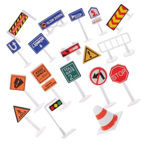Toyvian Teiliges Verkehrsschilder Spielzeugset für Miniatur Verkehrszeichen und Barrikaden Modell Pädagogisches Lernspielzeug Verkehrssicherheit Geeignet für Kindergarten und Zuhause Toyvian Teiliges Verkehrsschilder Spielzeugset für Miniatur Verkehrszeichen und Barrikaden Modell Pädagogisches Lernspielzeug Verkehrssicherheit Geeignet für Kindergarten und Zuhause von Toyvian