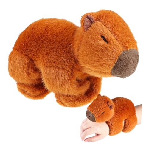 Toyvian Kuscheltier Capybara Slap Bracelet Niedliches Plüscharmband Für Softes Stofftier Für Geburtstagsfeiern Und Leicht Und Tragbar Für Verschiedene Anlässe von Toyvian