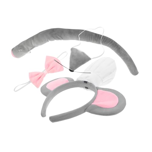 Toyvian Tierkostümset für Erwachsene Mausohren Stirnband Fliege und Bequemes Cosplay Zubehör für Halloween Karneval und Kostümpartys Einzigartiges Design Toyvian Tierkostümset für Erwachsene Mausohren Stirnband Fliege und Bequemes Cosplay Zubehör für Halloween Karneval und Kostümpartys Einzigartiges Design von Toyvian
