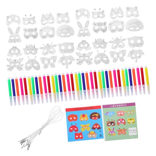 Toyvian Tiermasken zum Bemalen Papiermasken für DIY Blanko Animal Masken zum Ausmalen mit Stiften Leicht Stabil für Geburtstage Halloween Schulfeiern und Kreative Bastelprojekte Toyvian Tiermasken zum Bemalen Papiermasken für DIY Blanko Animal Masken zum Ausmalen mit Stiften Leicht Stabil für Geburtstage Halloween Schulfeiern und Kreative Bastelprojekte von Toyvian
