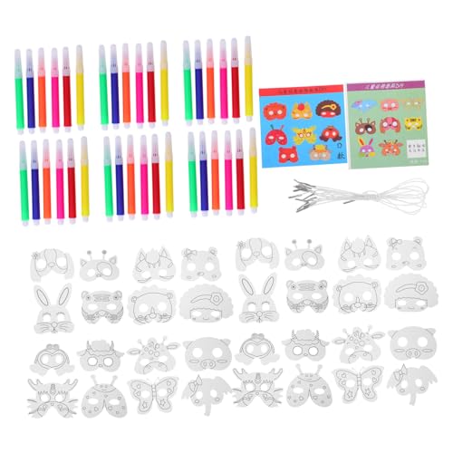 Toyvian Tiermasken zum Bemalen für Teiliges DIY Papiermasken mit Stiften Blanko Tiergesichter für Kreative Geburtstagsfeiern Schulaktivitäten Halloween und Fasching Toyvian Tiermasken zum Bemalen für Teiliges DIY Papiermasken mit Stiften Blanko Tiergesichter für Kreative Geburtstagsfeiern Schulaktivitäten Halloween und Fasching von Toyvian