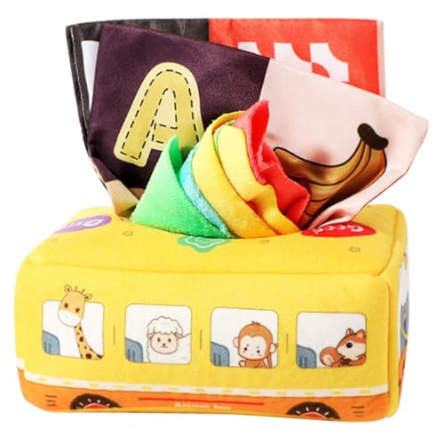 Toyvian Tissue Box für Kleinkinder Jahr Reißfestes Sensorisches Montessori Lernspielzeug mit Knisternden Tüchern Waschbar Fördert Feinmotorik und Problemlösungsfähigkeiten Toyvian Tissue Box für Kleinkinder Jahr Reißfestes Sensorisches Montessori Lernspielzeug mit Knisternden Tüchern Waschbar Fördert Feinmotorik und Problemlösungsfähigkeiten von Toyvian