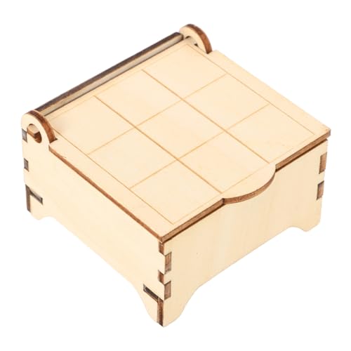 Toyvian Toe- kinderspielzeug holzspielzeug brettspiel Holzspielzeug für interaktives Puzzle-Boxen Brettspiele Tischspiele Spieltabelle von Toyvian