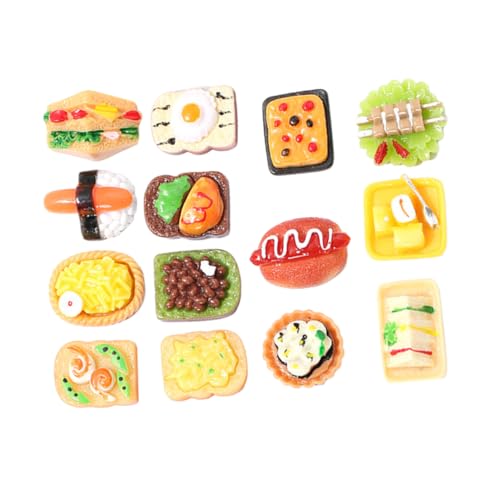 Toyvian 15 Stücke Mini Lebensmittel Set Spielzeug Lebensmittel Für Jungen Und Mädchen Küche Miniatur Lebensmittel Modelle von Toyvian