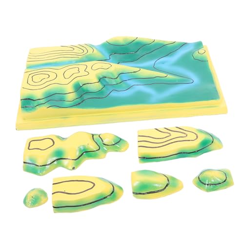 Toyvian Topografische Modelle unterrichten Contours -Zeilenmodell Geografie -Werkzeug im Klassenzimmer Contours Line Map -Modell zum Lernen Leitungsmodell für Bildungskonturen PVC Toyvian Topografische Modelle unterrichten Contours -Zeilenmodell Geografie -Werkzeug im Klassenzimmer Contours Line Map -Modell zum Lernen Leitungsmodell für Bildungskonturen PVC von Toyvian