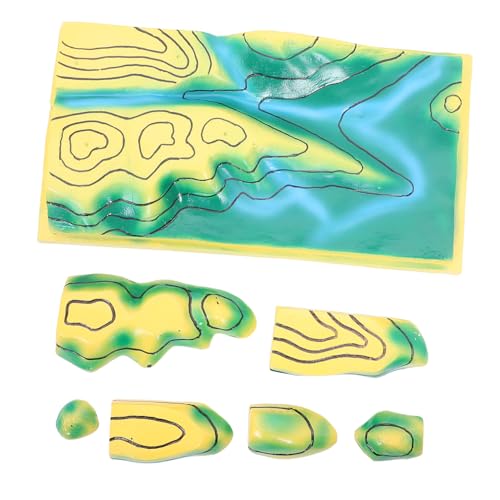 Toyvian Topografische Modelle unterrichten Geographiemodell Lehrergeographie Demonstrationsmodell Geländekonturkarte für Schüler Schulgeländekarte Modell Geographie -Lernkonturmodell PVC Toyvian Topografische Modelle unterrichten Geographiemodell Lehrergeographie Demonstrationsmodell Geländekonturkarte für Schüler Schulgeländekarte Modell Geographie -Lernkonturmodell PVC von Toyvian