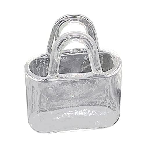 Toyvian Tragbare Glastasche Klein Klare Vase in Handtaschenform Dekorationen Mini Dolly- - Puppe Glasvase Puppenvase Puppenornament Puppe Aquarium Puppenmöbel Transparent Toyvian Tragbare Glastasche Klein Klare Vase in Handtaschenform Dekorationen Mini Dolly- - Puppe Glasvase Puppenvase Puppenornament Puppe Aquarium Puppenmöbel Transparent von Toyvian