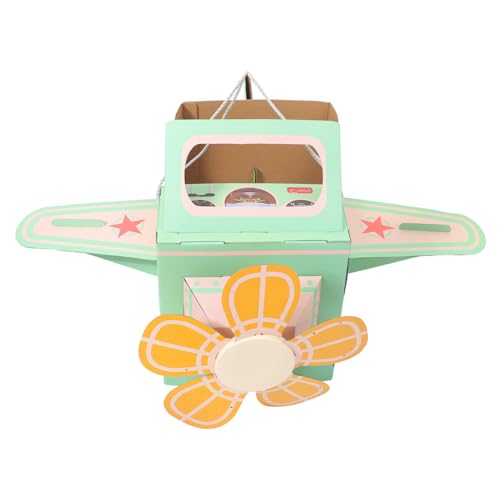 Toyvian Tragbares Flugzeugspielzeug tragbares Flugzeugkostüm Flugzeugmodell Kinderkleider Kostüm für Kinder Kleinkindspielzeug Kleinkind draußen Spielzeug tragbares Papierkartonflugzeug von Toyvian