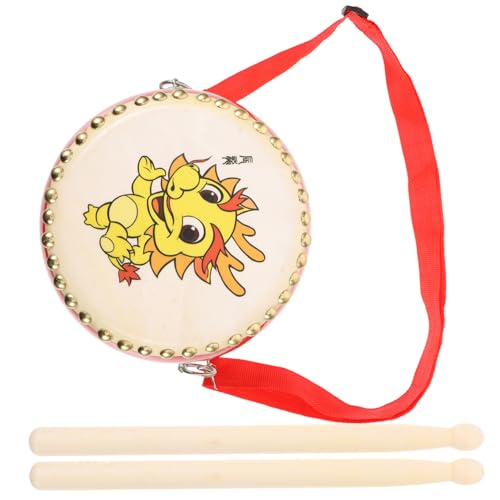 Toyvian Trommelspielzeug Für Jungen Und Mädchen 1 Set Babytrommeln Drachenmuster Handschlaginstrument Musikalisches Trommelspielzeug Für Die Bühne von Toyvian