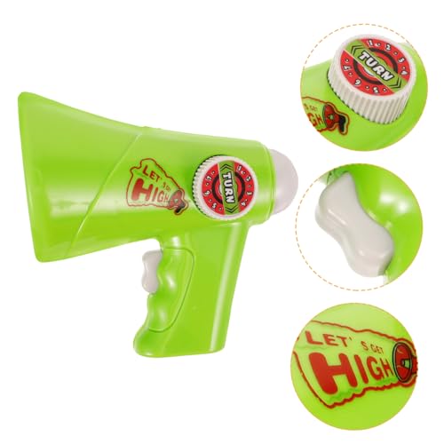 Toyvian Trompete mit Stimmenverzerrer Handlicher Horn Lautsprecher für Bühnenauftritte Pädagogisches Sprachförderungsinstrument Langlebigem Grün ohne Batterien Geeignet von Toyvian