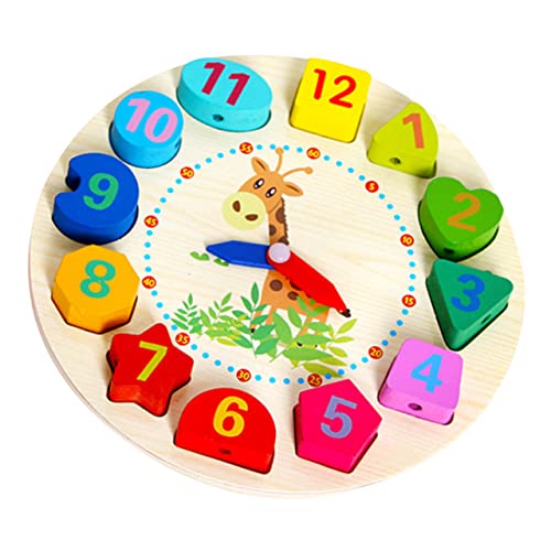 Toyvian Uhr aus Holzperlen Clocks für Uhr spielzeuge für Lernuhr Kid Toys hühner Holzuhren auffädeln aus Holzblöcken Sortieruhr aus Holz Bambus Toyvian Uhr aus Holzperlen Clocks für Uhr spielzeuge für Lernuhr Kid Toys hühner Holzuhren auffädeln aus Holzblöcken Sortieruhr aus Holz Bambus von Toyvian