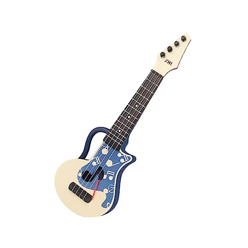 Toyvian Ukulele kinderinstrumente musikinstrumente Gitarren- Kleinkind Gitarre Simulations-Ukulele- Modelle von Musikinstrumenten Nylon Blue von Toyvian