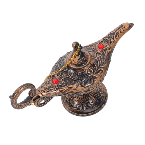 Toyvian Vintage Arabian Lamp Figurine Party Decoration mit Detaillierter Handwerkskunst Leicht und Tragbar als Halloween Dekoration und Orientalische Kostümrequisite für Geburtstage und von Toyvian