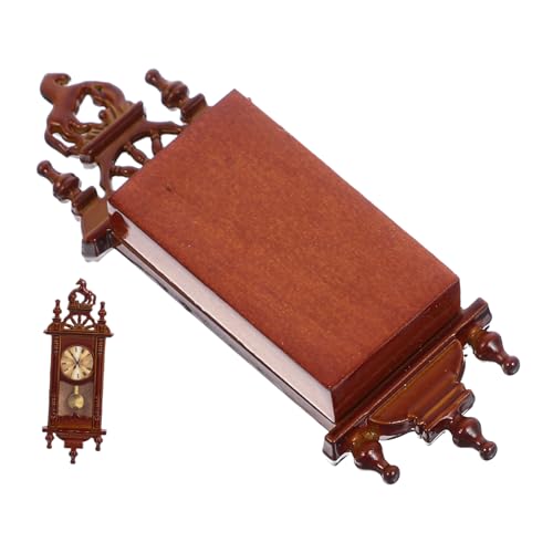 Toyvian Vintage Kleine Pendeluhr Miniatur Pendeluhr Dekoration Mini Toyvian Vintage Kleine Pendeluhr Miniatur Pendeluhr Dekoration Mini von Toyvian