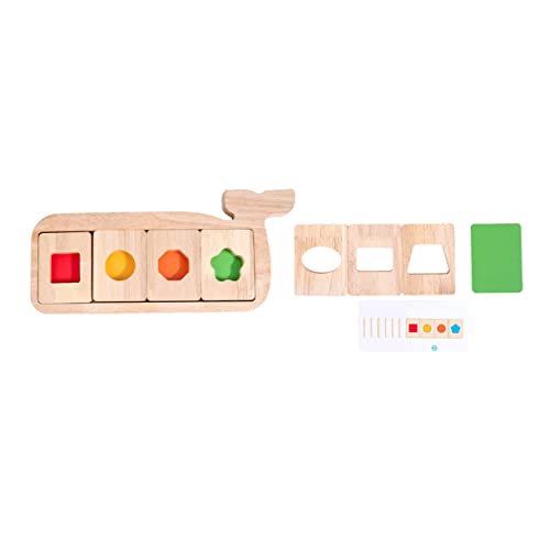 Toyvian Walgeometrisches Farbkennungsspielzeug Aus Holz Für Montessori Farbabscheidungsplatine Und Puzzlespiel Für Frühkindliche Bildung Geeignet Für Jungen Und Mädchen Ab Jahren von Toyvian