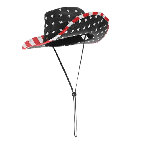 Toyvian Wasserdichter Cowboyhut Mit Sternenmuster Flagge Idealer Party-hut Für Unabhängigkeitstag Karneval Und Festliche Anlässe Strapazierfähiges Material Leicht Und Tragbar Toyvian Wasserdichter Cowboyhut Mit Sternenmuster Flagge Idealer Party-hut Für Unabhängigkeitstag Karneval Und Festliche Anlässe Strapazierfähiges Material Leicht Und Tragbar von Toyvian