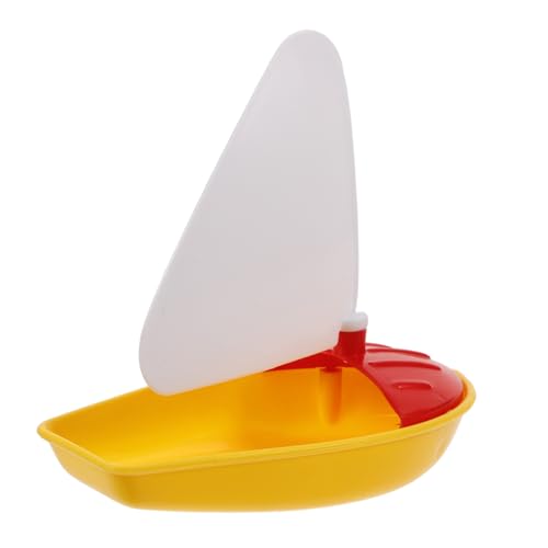 Toyvian Wasserspielzeug Mini Segelboot Badespielzeug für Kleinkinder Leichtes Sicheres Wasserfahrzeug Badewanne Pool und Strand Fördert Spielerisch Segelwissen und Teamfähigkeit von Toyvian