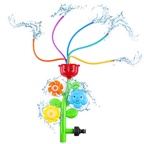 Toyvian Wassersprinkler für Kinder, Sich drehendes Blumensprinkler-Spritzspielzeug mit rotierenden Düsen, Wasser wackelt Spielzeug, Schwimmbad, Garten, Rasen, Spielen im Freien Toyvian Wassersprinkler für Kinder, Sich drehendes Blumensprinkler-Spritzspielzeug mit rotierenden Düsen, Wasser wackelt Spielzeug, Schwimmbad, Garten, Rasen, Spielen im Freien von Toyvian