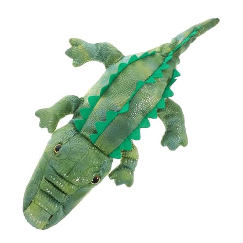 Toyvian Weiche Krokodil Handpuppe aus Plüsch Interaktives Stofftier für Frühe Bildung Kuscheliges Tier Handspielzeug für Fördert Fantasie und Kommunikation Beim Rollenspiel von Toyvian