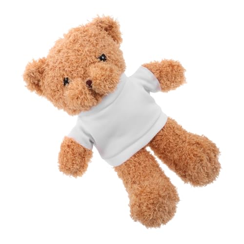 Toyvian Weicher DIY Plüschbär mit Leerem T Shirt zum Sublimationsdruck Kuscheliges Stofftier für Junge Mädchen Babypartys Geburtstage Weihnachten Personalisierbares Toyvian Weicher DIY Plüschbär mit Leerem T Shirt zum Sublimationsdruck Kuscheliges Stofftier für Junge Mädchen Babypartys Geburtstage Weihnachten Personalisierbares von Toyvian