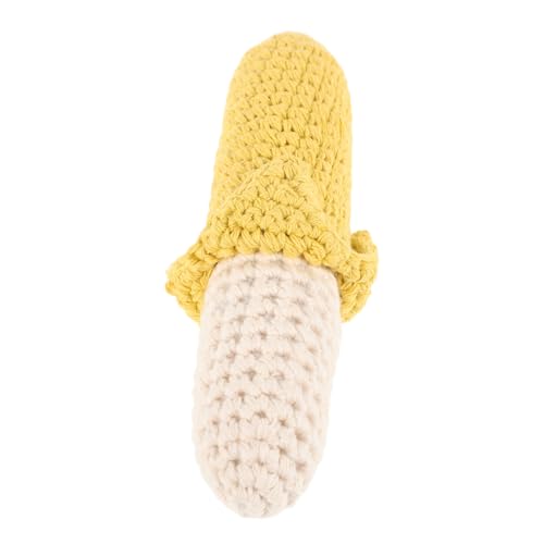 Toyvian Weicher Gehäkelter Handrassel Banane Greifspielzeug für Neugeborene Sensorisches Kuscheltier Zahnungshilfe für Jungen Mädchen Ab Geburt Toyvian Weicher Gehäkelter Handrassel Banane Greifspielzeug für Neugeborene Sensorisches Kuscheltier Zahnungshilfe für Jungen Mädchen Ab Geburt von Toyvian