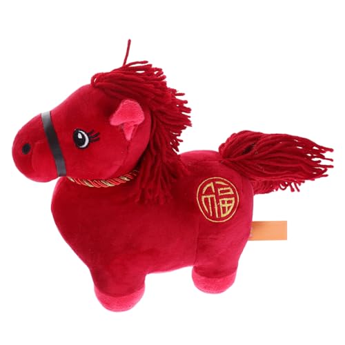 Toyvian Weiches Realistisches Pferdeplüschspielzeug Kuscheliges Rotes Pferd für Chinesisches Neujahrszodiac Maskottchen Dekorativ und Tragbar für Frühlingsfest Toyvian Weiches Realistisches Pferdeplüschspielzeug Kuscheliges Rotes Pferd für Chinesisches Neujahrszodiac Maskottchen Dekorativ und Tragbar für Frühlingsfest von Toyvian