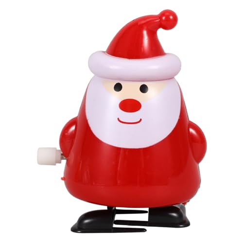 Toyvian Weihnachtsfigur Weihnachtsmann- Dekorationen Cartoon-aufziehspielzeug Lustige Spielzeuge Für Weihnachten Lustige Uhrwerk Kreatives Aufziehspielzeug Aufzieh Rot Abs Weihnachtsmann Spielzeug von Toyvian