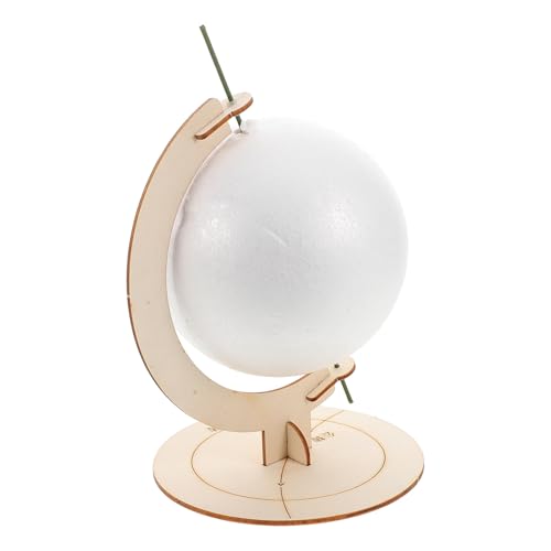 Toyvian Weltraumspielzeug Weltkugel Für Solarsystem-kit Modellbausatz des Sonnensystems Modellbausätze Sonnensystem Für Planetenspielzeug Mini - Erdkugel Holz von Toyvian