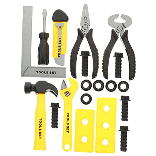 Toyvian Werkzeug Für Kinder Werkzeugkoffer Für Interaktive DIY Werkzeugspielzeug Set Mit Hammer Schraubenschlüssel Und Lernspielzeug Für Jungen Und Ädchen Ab 3 Jahren Kreatives Für Die Frühkindliche von Toyvian